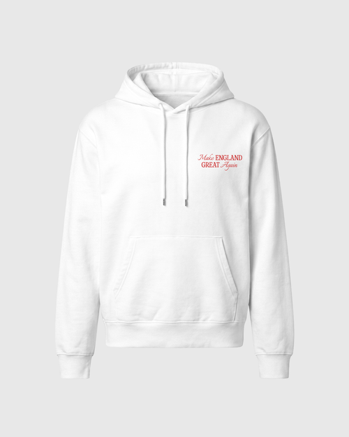 England premium heavyweight hoodie for men, front view