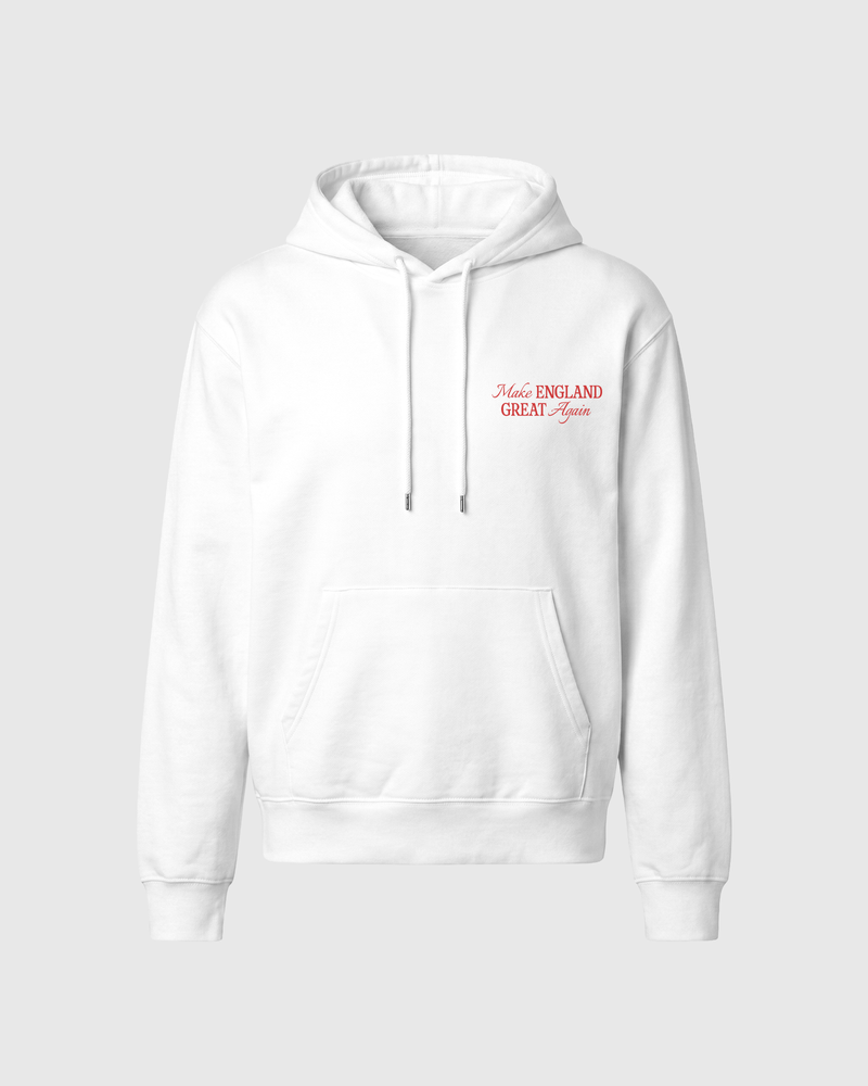 England premium heavyweight hoodie for men, front view