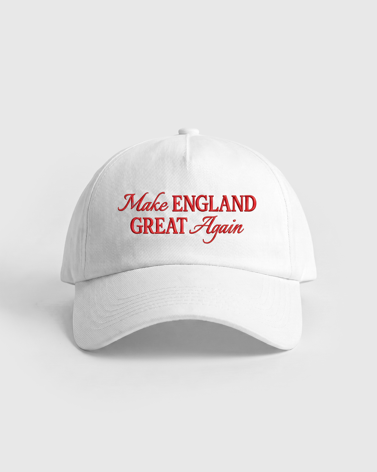 England baseball cap with St George detailing, front view