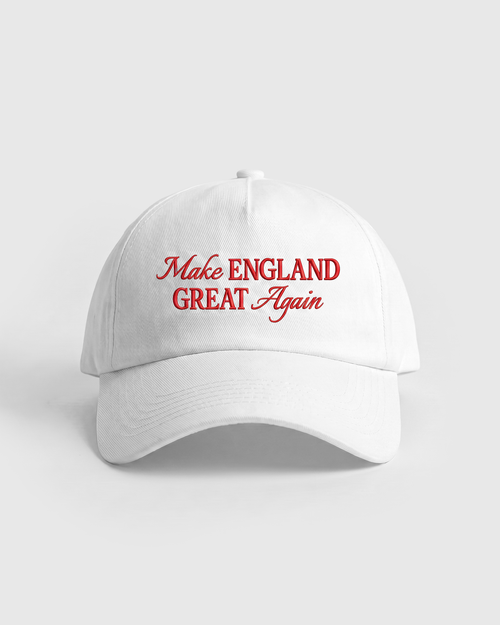 England baseball cap with St George detailing, front view