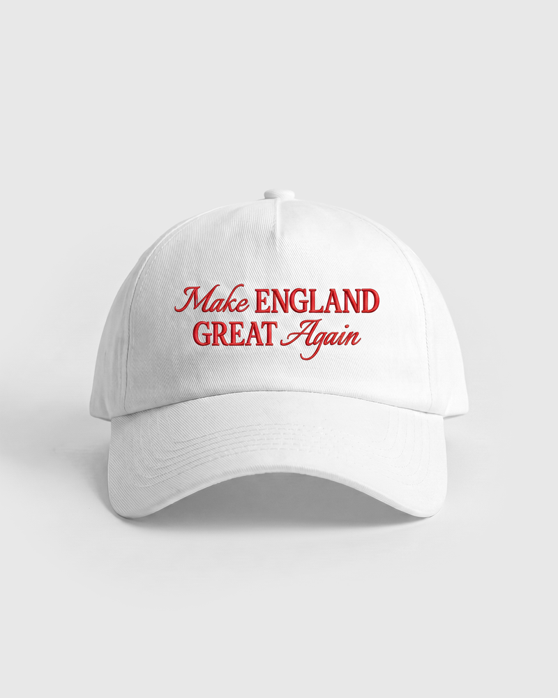 England baseball cap with St George detailing, front view